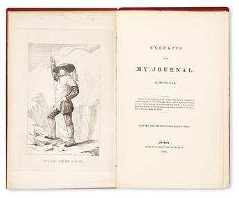 TRAVEL  BULWER, JAMES REDFORD. Extracts from My Journal.  1853